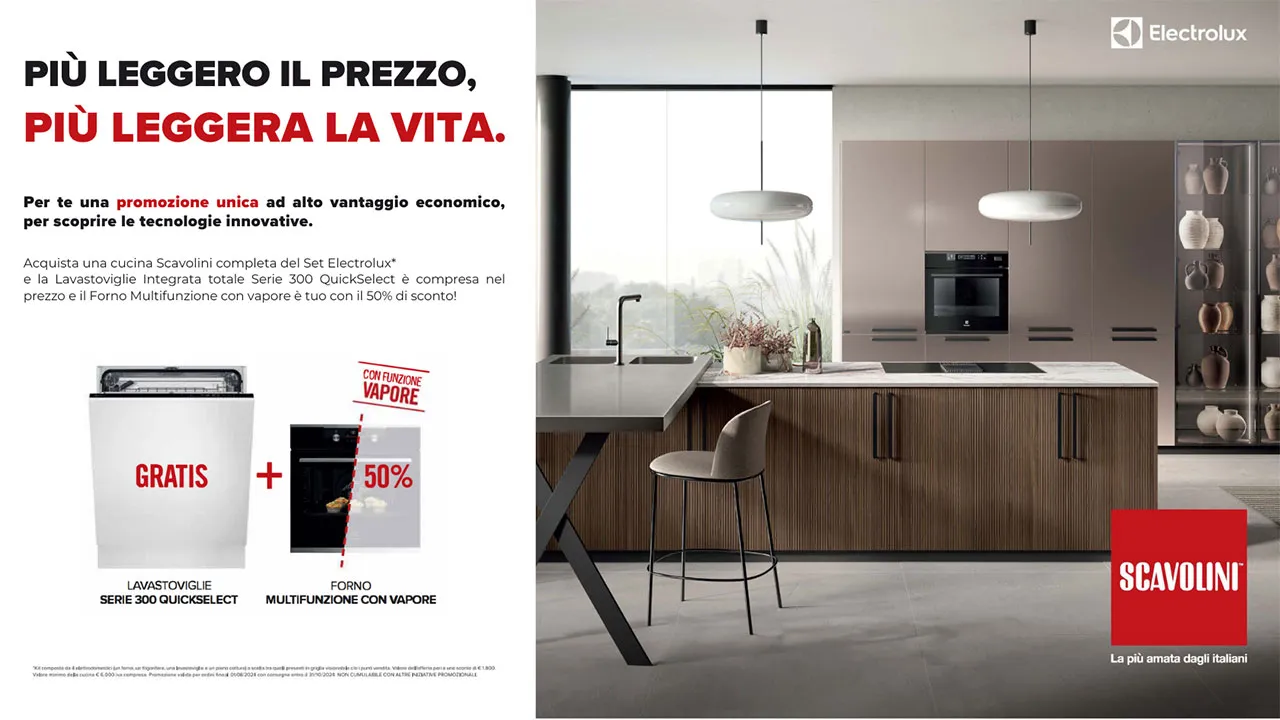 Rinnova la Tua Cucina con Scavolini: Offerta Speciale su Elettrodomestici!