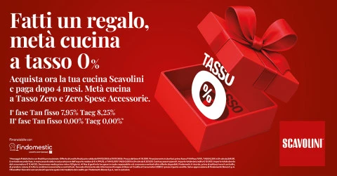 Il regalo perfetto a tasso 0% per la tua casa firmato Scavolini